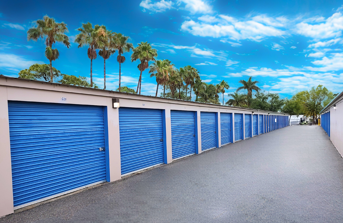 Security fence at 24/7 Store It storage facility in St James, Florida